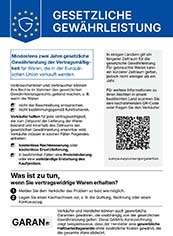 Gesetzliche Gewährleistung – Information als PDF öffnen (neuer Tab)